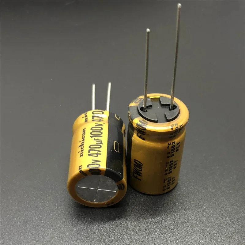 2pcs/10pcs 470uF 100V470uF NICHICON FW Series 16x25mm HiFi DIY High Grade Audio Capacitor