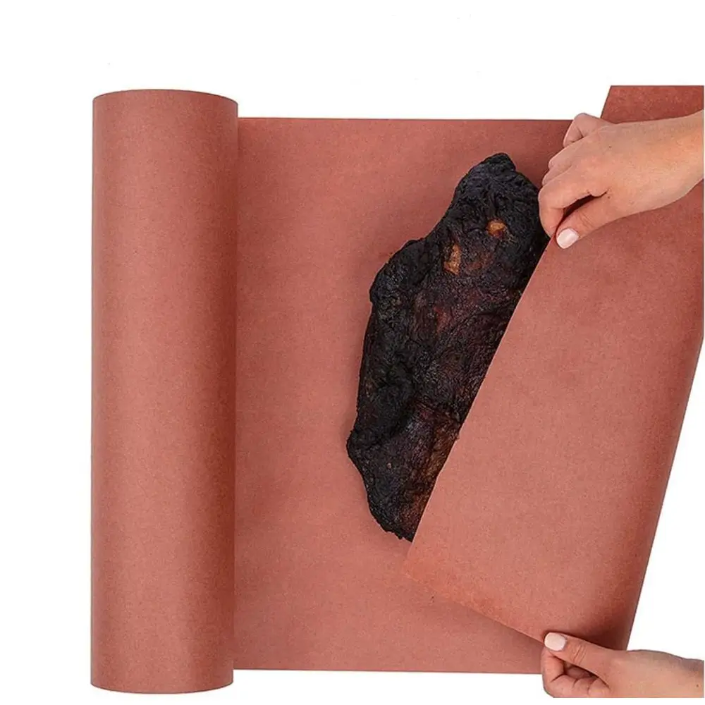 17.5 in x 50 ft Unwaxed Unbleached Butcher Paper for Smoking Meat and Barbecue Wrapping