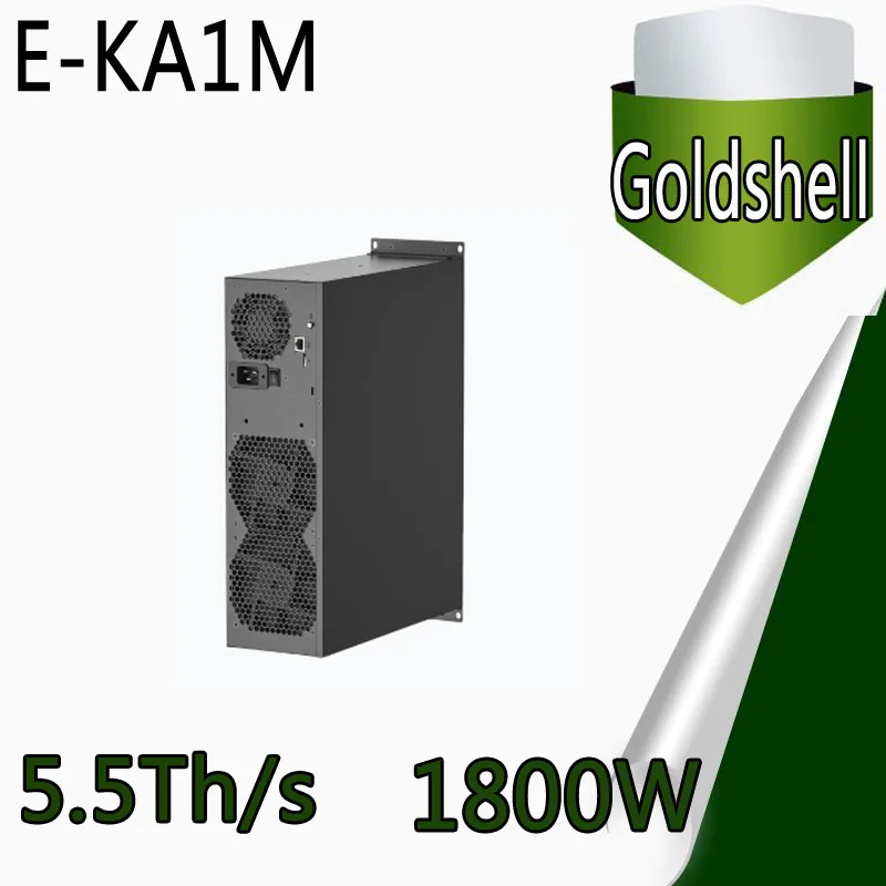 Spot New Goldshell E-KA1M BOX EKA1M 5.5T Kaspa Miner Crypto KAS Mining Silent Machine solo Miner Better Than KA BOX Pro KAS Coin