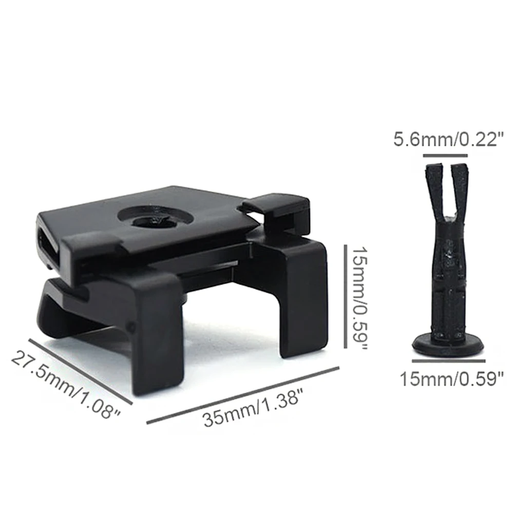 X AUTOHAUX - 30 Piezas De 5 Mm Con Agujeros Negros Para Guardabarros De