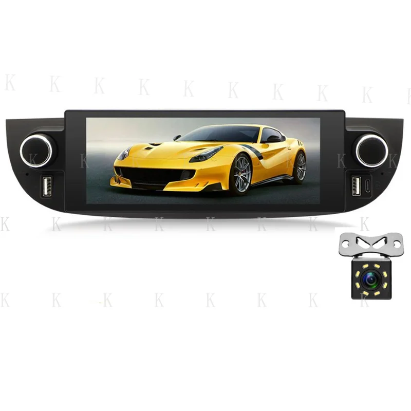For Fiat 500 2007-2018 Car Radio Stereo Player USB For Carplay GPS W/CAM