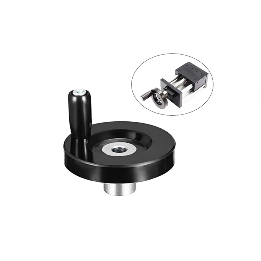 

1Pcs T8 Screw Supporting Handwheel ID 8mm OD 63mm Alloy Handwheel Bakelite Handwheel Handle 3D Printer Parts