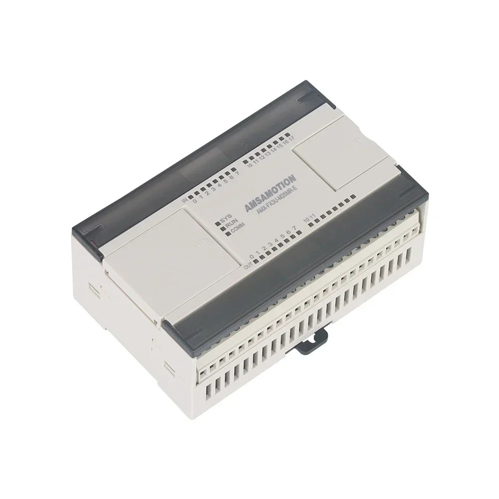 Imagem -05 - Amsammotion-módulo Em3 de Relé Transistor Analógico Fx3u-m26mr-e M26mt-e Substitua por Mitsubishi Melsec Plc 4ai 2ao Modbus Atualização