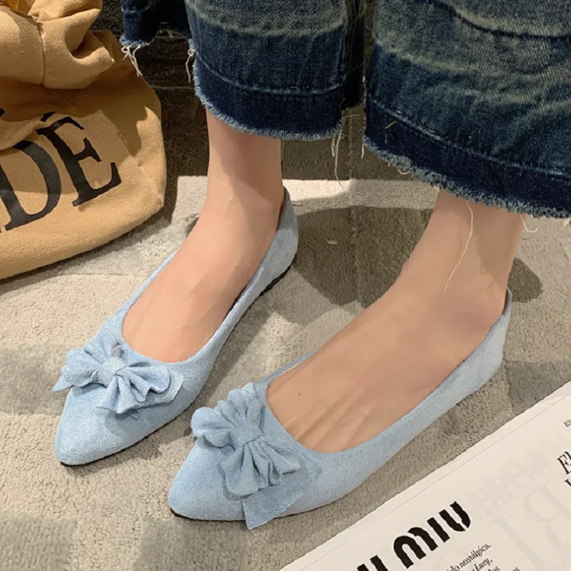 damesmode zoete hemelsblauw lichtgewicht kudde antislip slip-on schoenen voor kantoordame klassiek werk hotel zwarte loafers c14