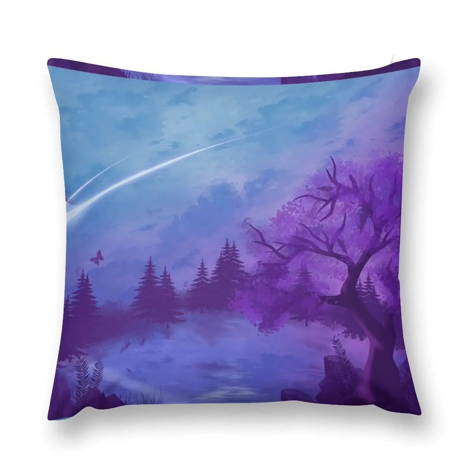 Enchanting Waters Throw Pillow luxury throw pillow covers Decorative Cushion Cover Sofa Cushions Cover pillow