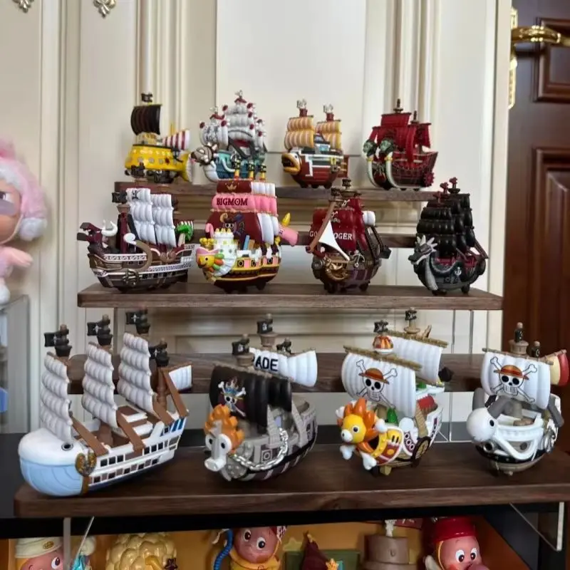 

Genuine Popmart One Piece The Grand Line Series Vehicles Blind Box Anime Collectible Boat Figure Desktop Decor Toy Creative Gift