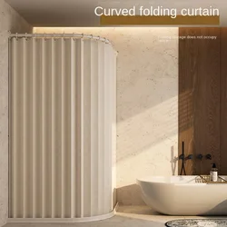 Toilet Corner Magnetic Folding Invisible Shower Curtain Waterproof and Mold Proof Thickened Shower Partition Screen Shower Room