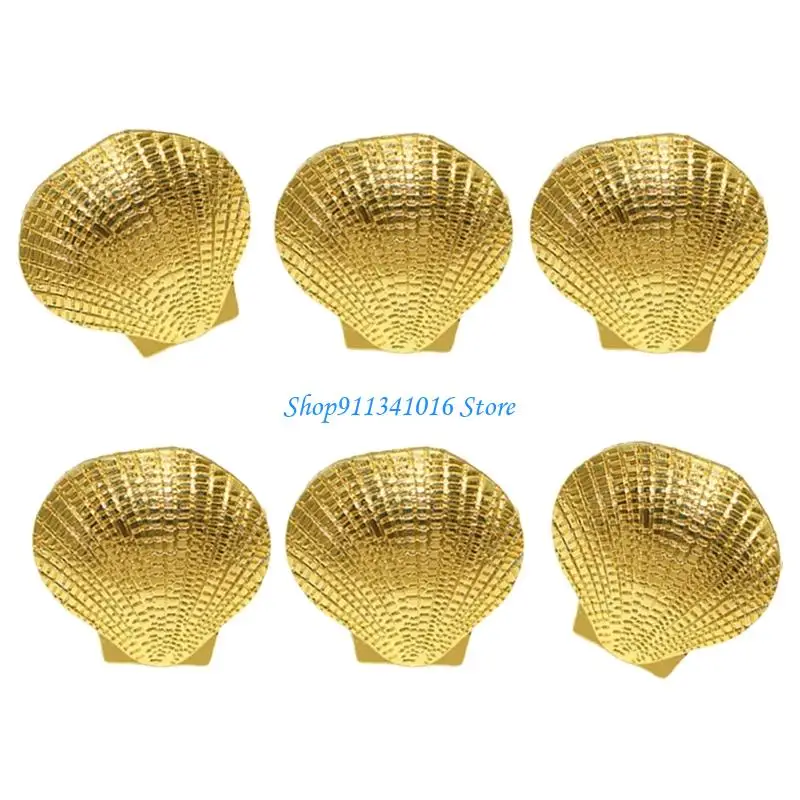 Coastal Encouraged Metal Tissue Circlets with Cowrie Echinoderm Plan Elegant Table Setting for Entertaining