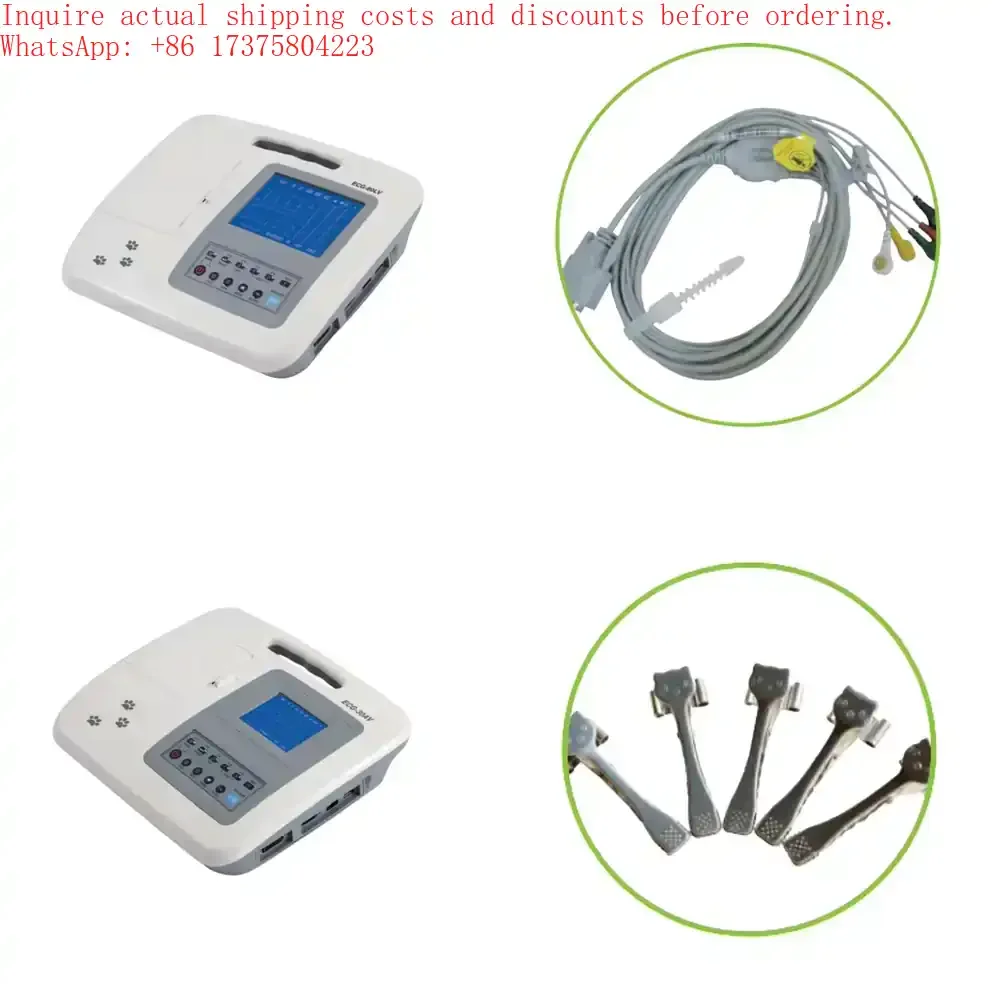 3 Channel 6 Channel Veterinary Machine for Pet Clinic for CE Certified Animal Electrocardiograph for Dogs Cats Horses for