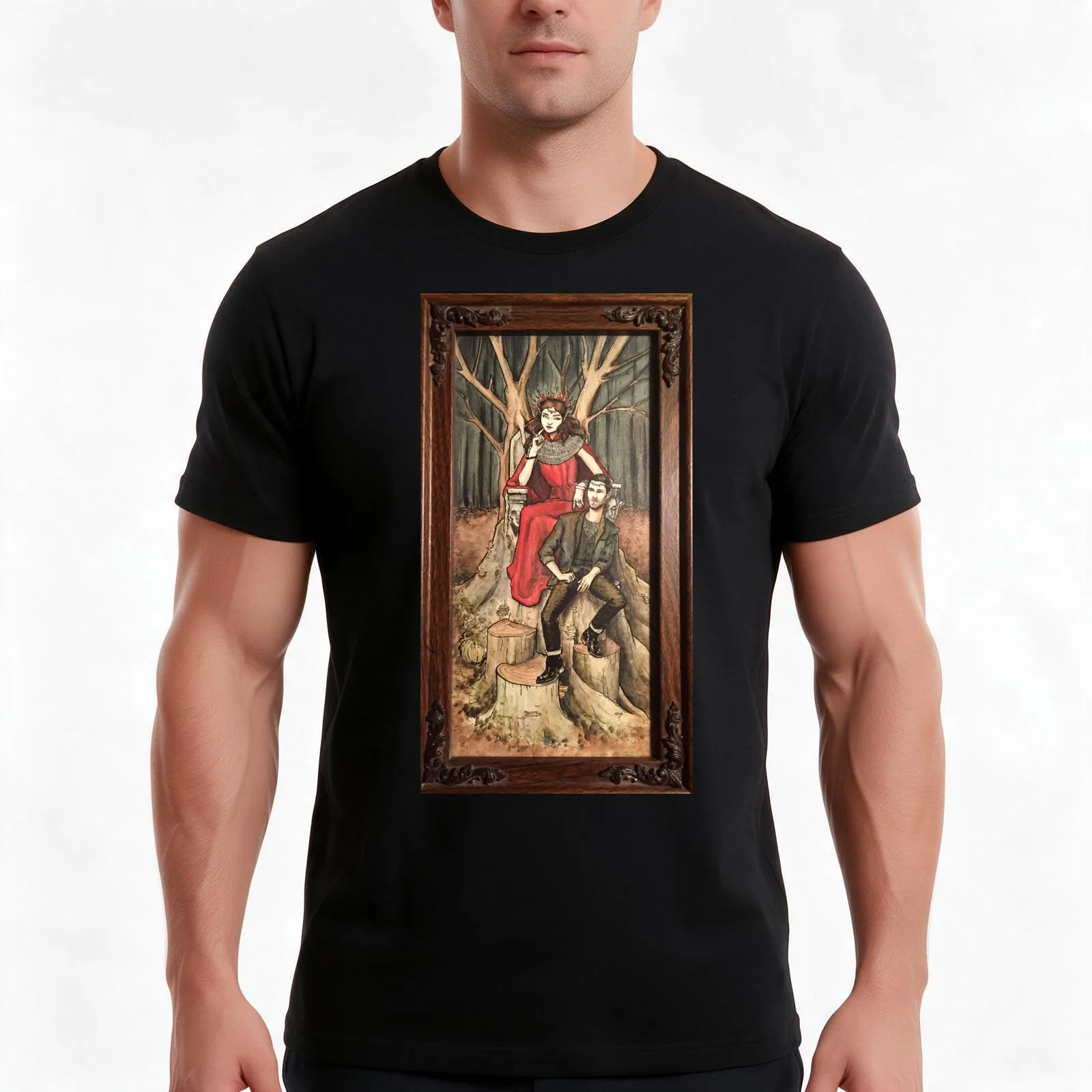Queen and Consort T-Shirt Summer Casual Cotton Tee Oversized Streetwear Tops Vintage Graphic Print Loose Fit Short Sleeve