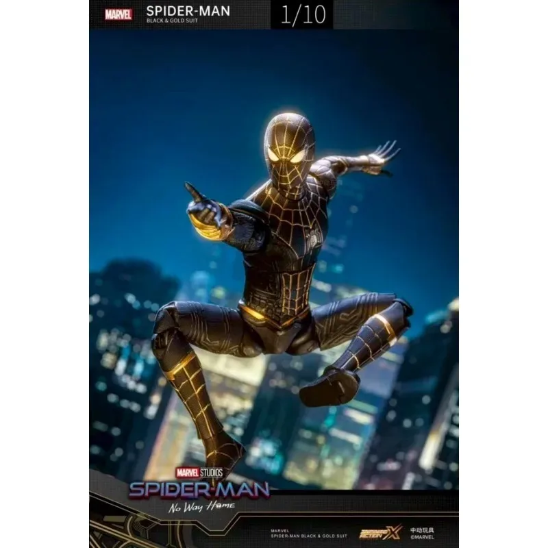 

Новая оригинальная фигурка Marvel Legends Series Spider-Man: No Way Home, Человек-паук в чёрно-золотом костюме, модель, игрушка, подарок