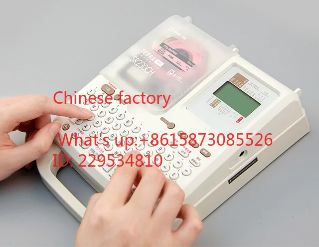 1pcs La-bel Machine SR230CH Sti-cker Porta-ble Home Ha-ndheld Cable Name Sti-cker Label Printer