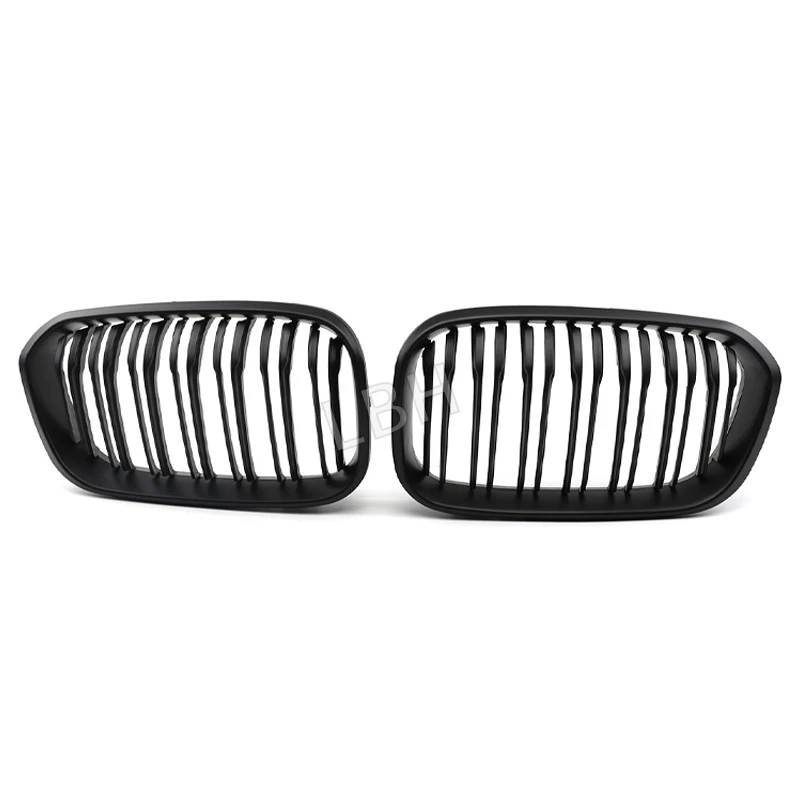 

fit for 2015-2018 BMW 1 series F20 Matte black ABS Front Kidney Grille Mesh Racing Grills Air Intake Radiator Ventilation Grid