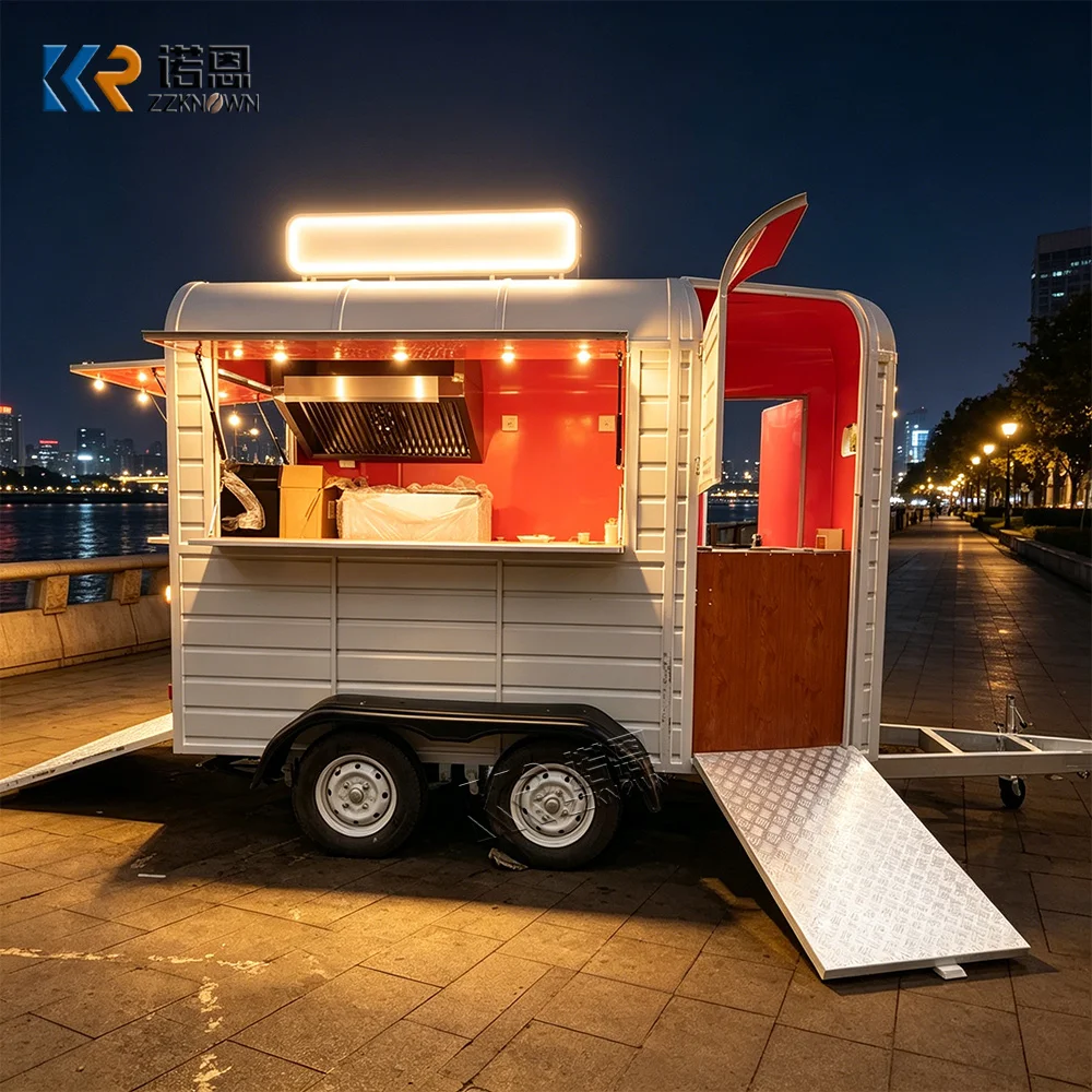 Concession Food Truck Mobile Churros Fry Chicken Bbq Ice Cream Cart Street Catering Trailer Fast Food Trailer Fully Equipped