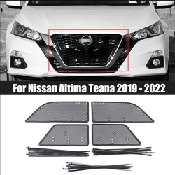 For Nissan Altima Teana 2019 - 2022 Stainless steel Car Front Grille Insert Net Insect Screening Mesh Cover Trim Car Accessories