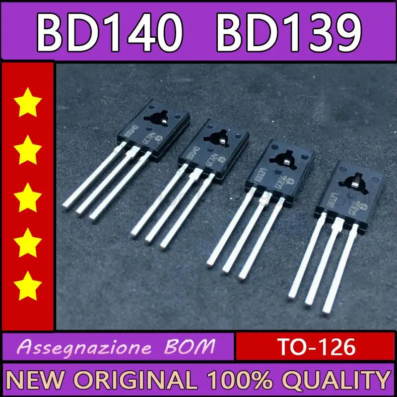 100pcs New BD140 BD139 TO126 TO-126 Voltage Regulator IC