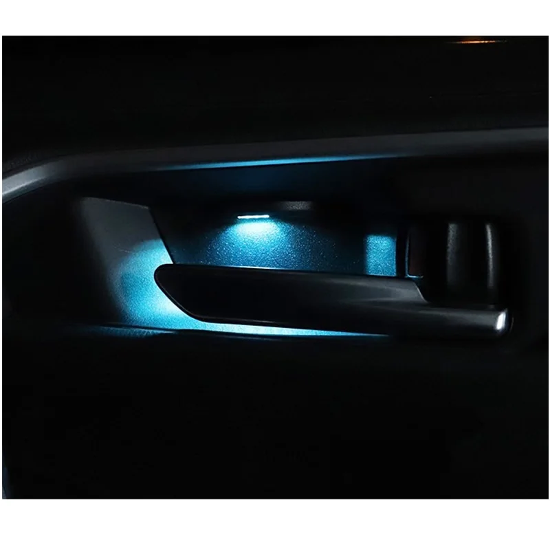 Interior Door Bowl Lamp Refitting Interior Handle Led Atmosphere Lamp Decoration For Toyota RAV4 2019 2020 5th