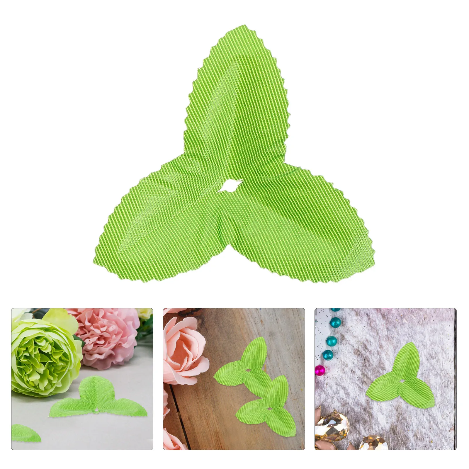 

300Pcs Artificial Green Leaves Realistic Faux Leaf Decorations for Party Wedding Home Decor DIY Flower Arrangement Supplies