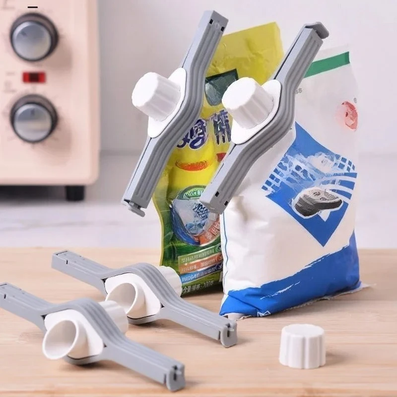 

Screw Cap Sealing Clip Seasoning Bag Milk Powder Salt Bag Sealing Clip Snack Food Preservation Clip Gadget Kitchen Accessories