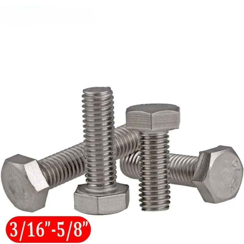BSW British Standard External Hex Head Bolt 3/16