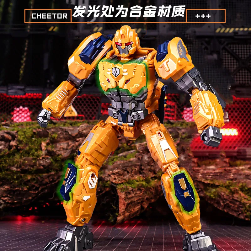 W magazynie Transformed Toys Beast Wars Cheetor KO 24CM Alloy Deformable Model Action Figure Robot Hobbies Collection Anime Figure