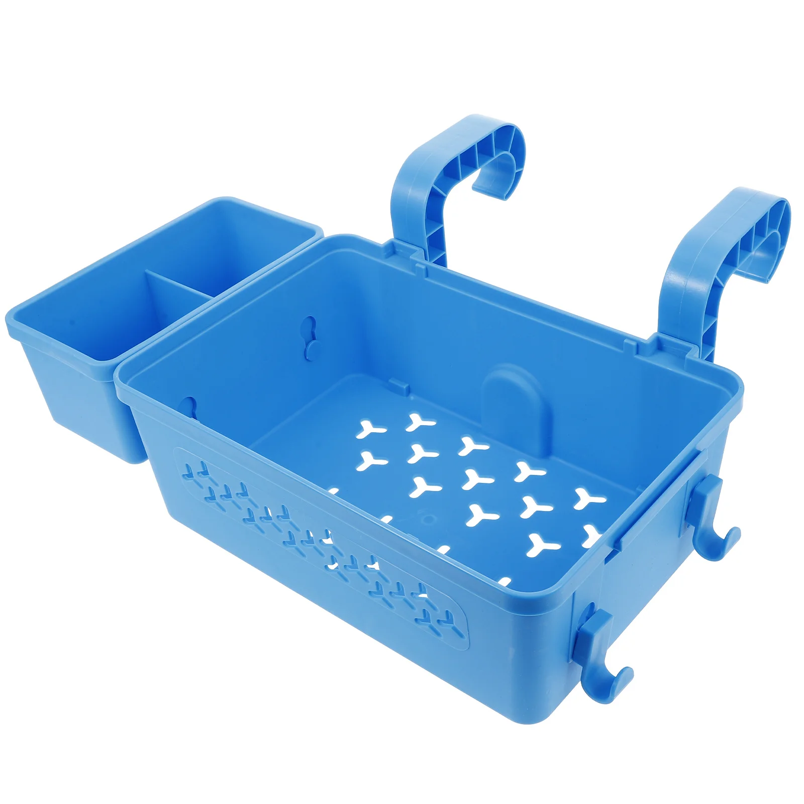 

Stylish Swimming Pool Hanging Organizer Basket Poolside Storage Shelf for Above Ground Pools Weather Resistant Plastic Basket