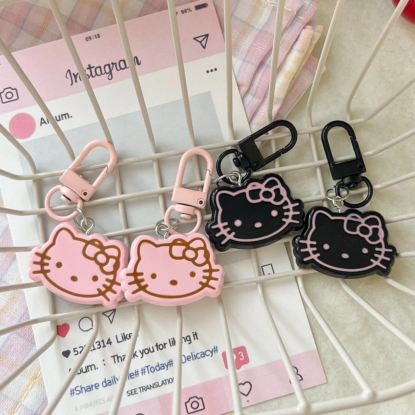 Cute KT Keychain Student Cartoon Backpack Pendant Best Friend Couple Gift Accessory Versatile Gift Student Accessory