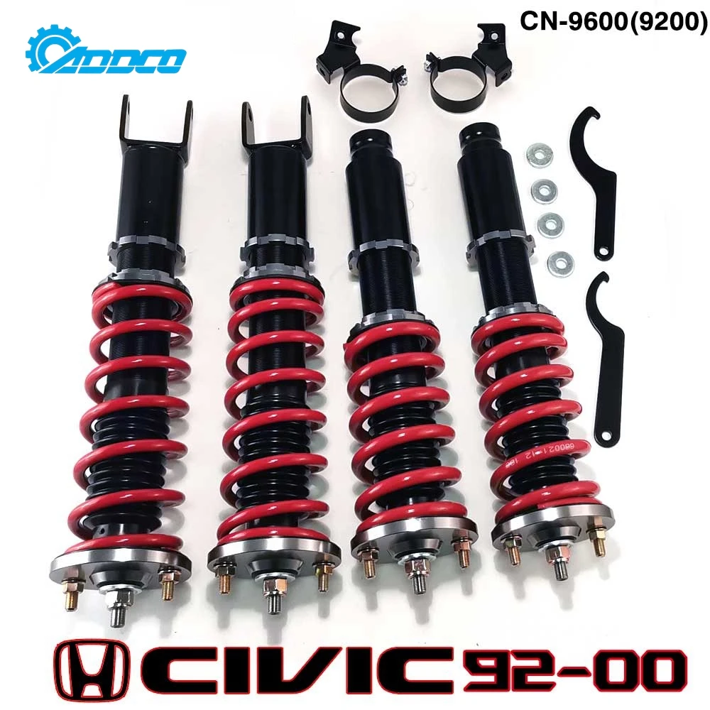 ADDCO Coilovers Spring Struts Racing Suspension Kit Shock Absorber For Honda Civic EK 1996-2000 CN-9600(9200) (RANDOM COLOR)