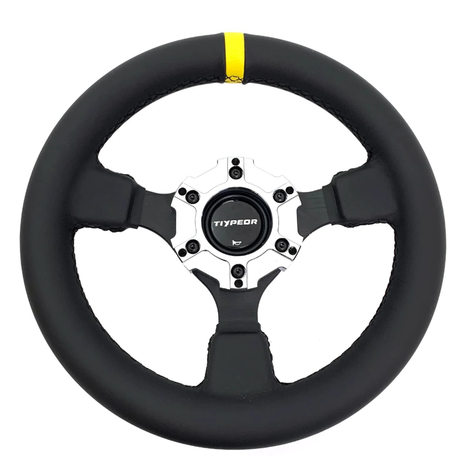Tiypeor Exclusive Design Unique Racing Steering Wheel 280mm Leather Drift Steering Wheel