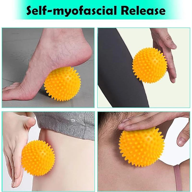 Foot Roller Massage Ball For Relief Plantar Fasciitis Reflexology Massager Deep Tissue Acupresssure Recovery Arm Back Leg Relax