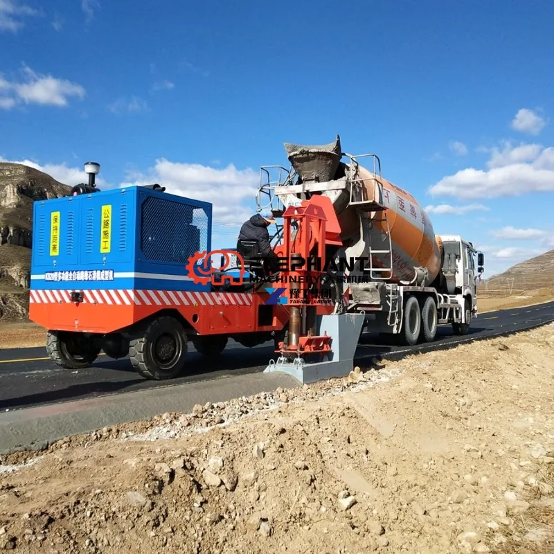 Hot Sale Professional Curb Stone Slip Forming Machine, Four Wheel Drive Concrete Curb Construction Solution
