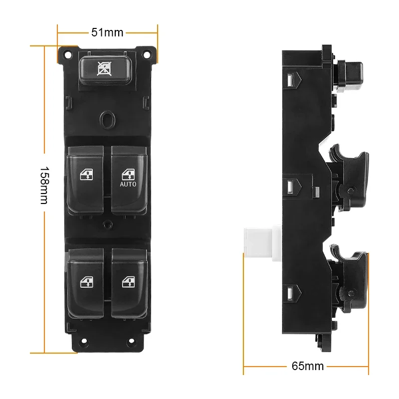 ​Electric Power Master Window Lifter Control Switch for Hyundai i20 PB PBT 4 Door Hatchback 2008-2013 RHD 93570-1J602 935701J100