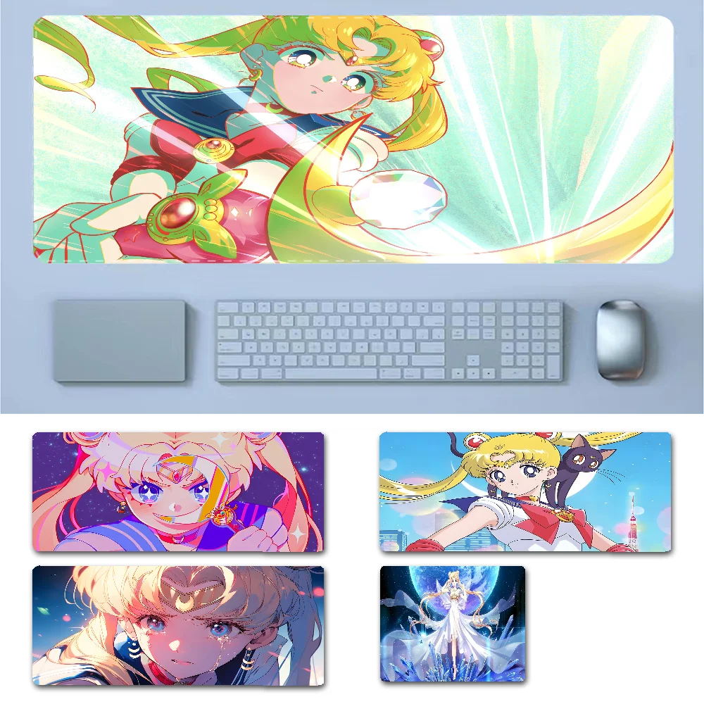

Anime Sailors Moons Mousepad Boy Pad Laptop Gaming Mice Mousepad Size for Game Keyboard Pad for Gamer