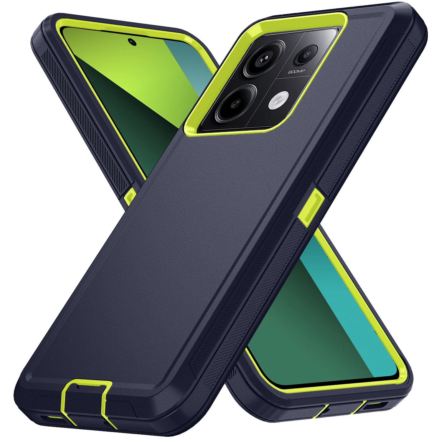 Robuste Hybrid-OTT-Defender-Handyhülle für Xiaomi Redmi Note 15 13 Pro Plus 4G 5G 15C 13R 3-Schicht stoßfeste Schutzhülle. – Detail 6