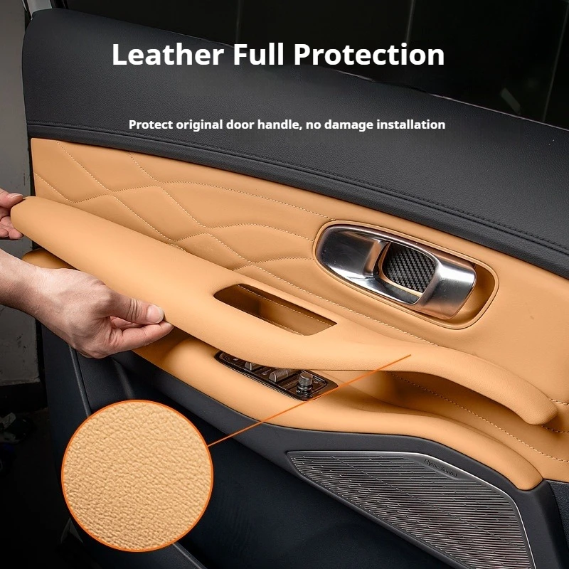 For Geely Starray EM‑i EX5 EM‑i Car Door Armrest Protection Panel Elbow Cushion Cover Window Control Decorative Cover Multicolor