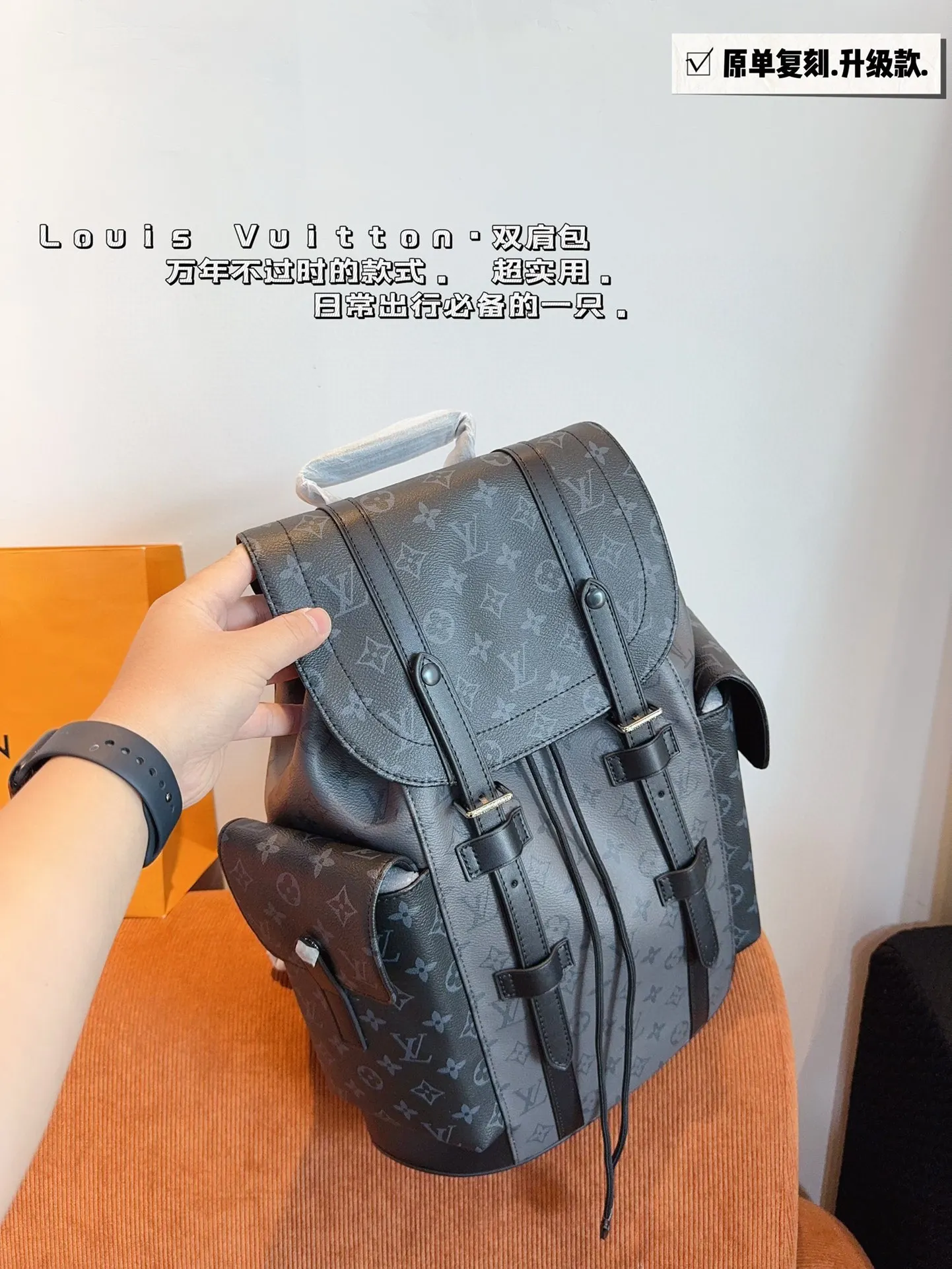 Louis Vuitton is a new retro style student backpack for men and women. -  AliExpress 1524