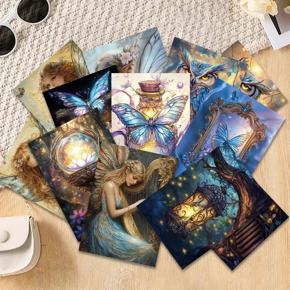 

32pcs, Magic Wonderland themed postcards, wall stickers, mailing cards, greeting cards, DIY postcards, commemorative postcards,