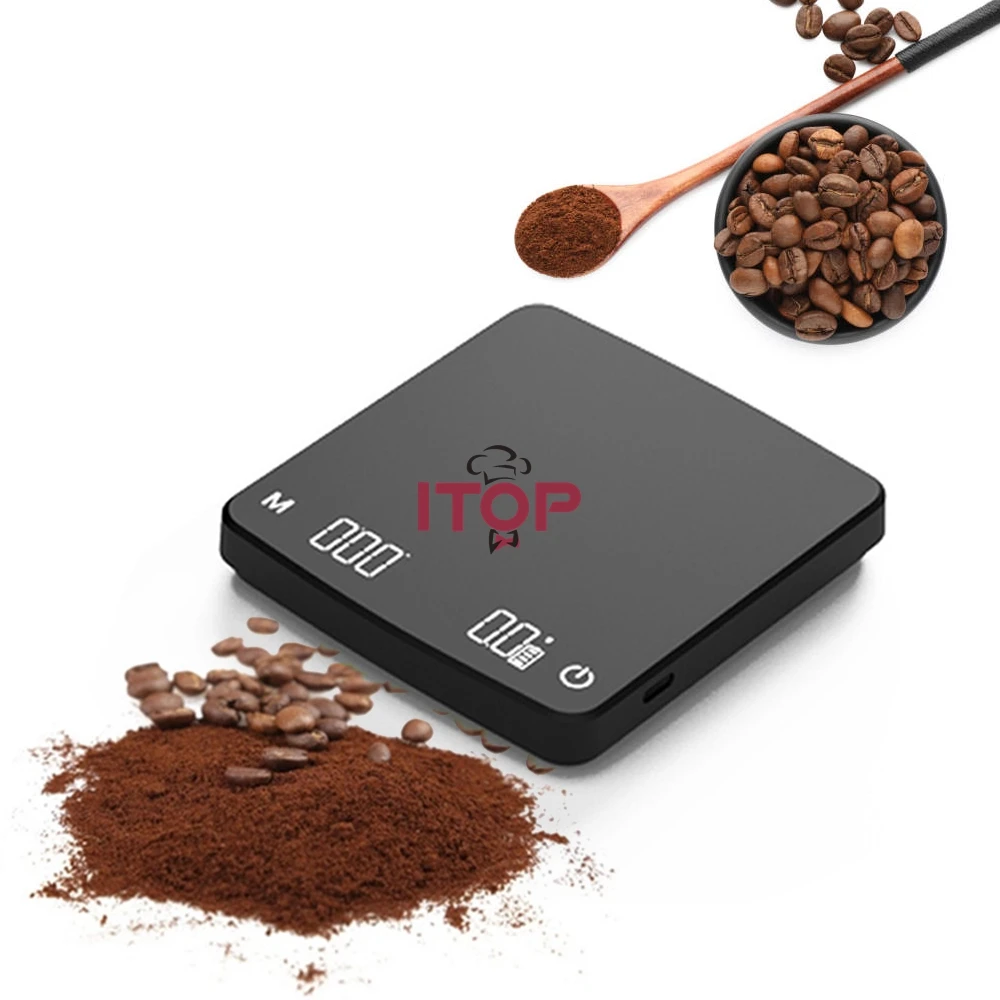 موازين المطبخ الذكية الصغيرة STLF JW مع مؤقت 3 كجم شاشة LED ميزان إلكتروني