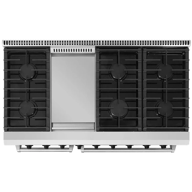 Hyxion Kitchen Stainless Steel Europe Cooker 6 Burners Gas Oven Stove Burners Gas Range with Oven