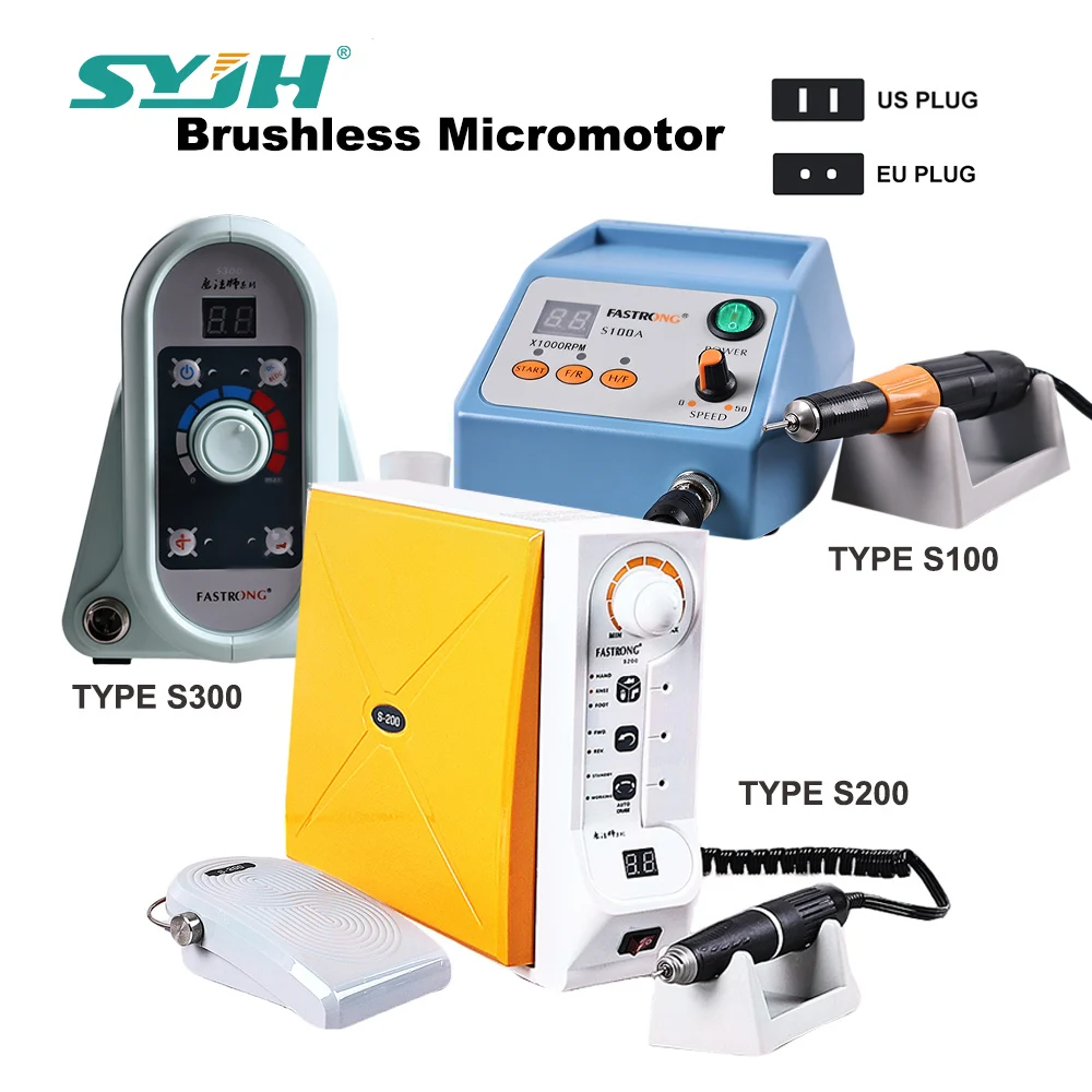 

50000RPM/60000RPM Electric Dental Brushless Polishing Machine Handle Micromotor Nail Polishing and Finishing Equipment Lab Tool