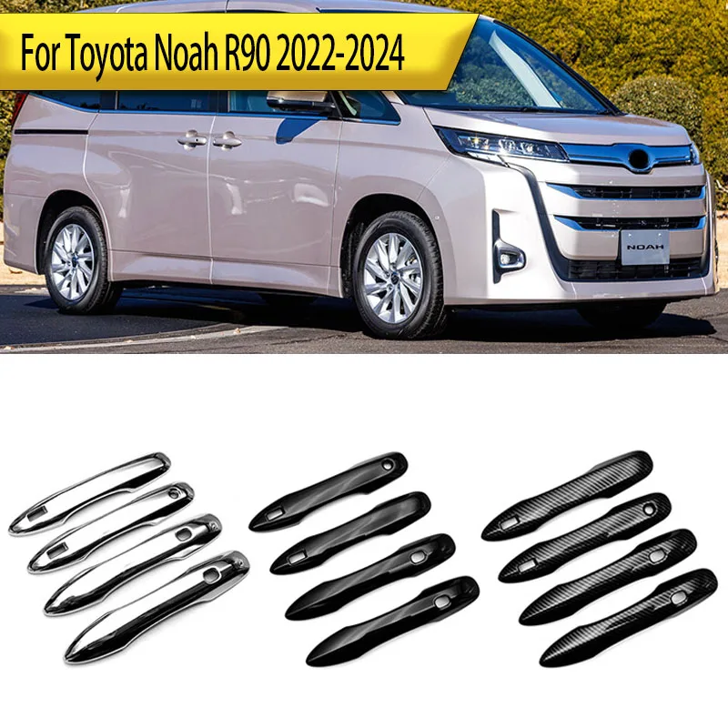 

For Toyota Noah R90 2022-2024 4-Door Handle Cover Decorative Trim Pieces Door Handle Bowl Cover Handle Bowl ABS Stickers