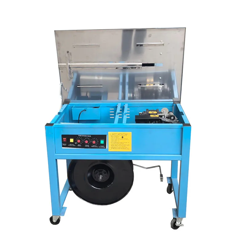Stainless Steel Table Strapping Machine for Food Packaging Line