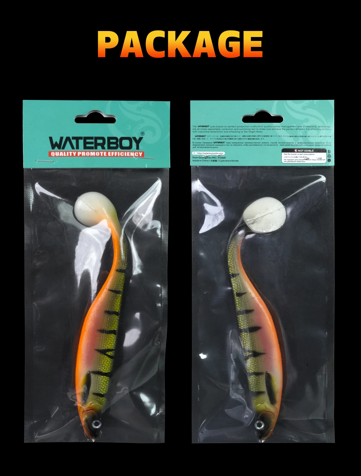 1 Stück 19cm 34g 23cm 56g Weicher Angelköder Swimbait Fischköder Hochwertig Detaillierter Softbait Herstellerprodukt Bedruckter Weicher Angelköder – Detail 7