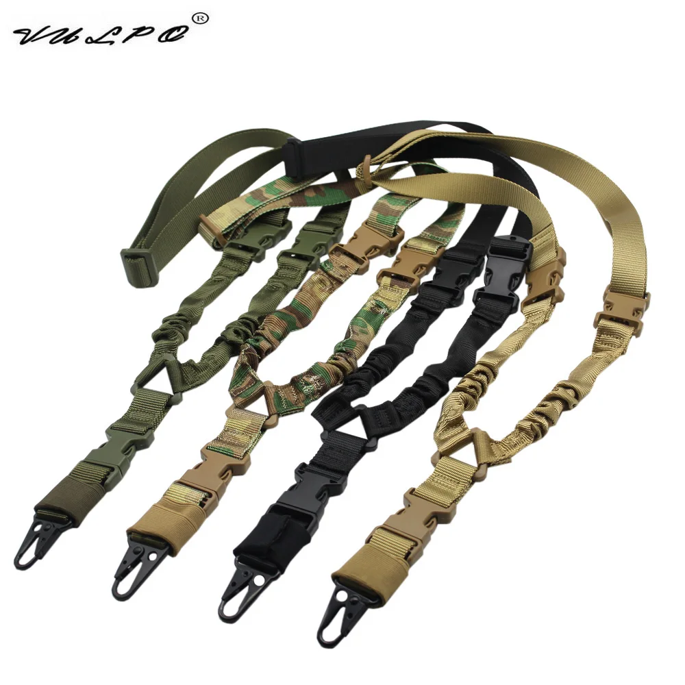 

VULPO Tactical Single Point Rifle Sling 1 Point Airsoft Heavy Duty Rifle Sling Combat Shooting Gun Sling Hunting Strap