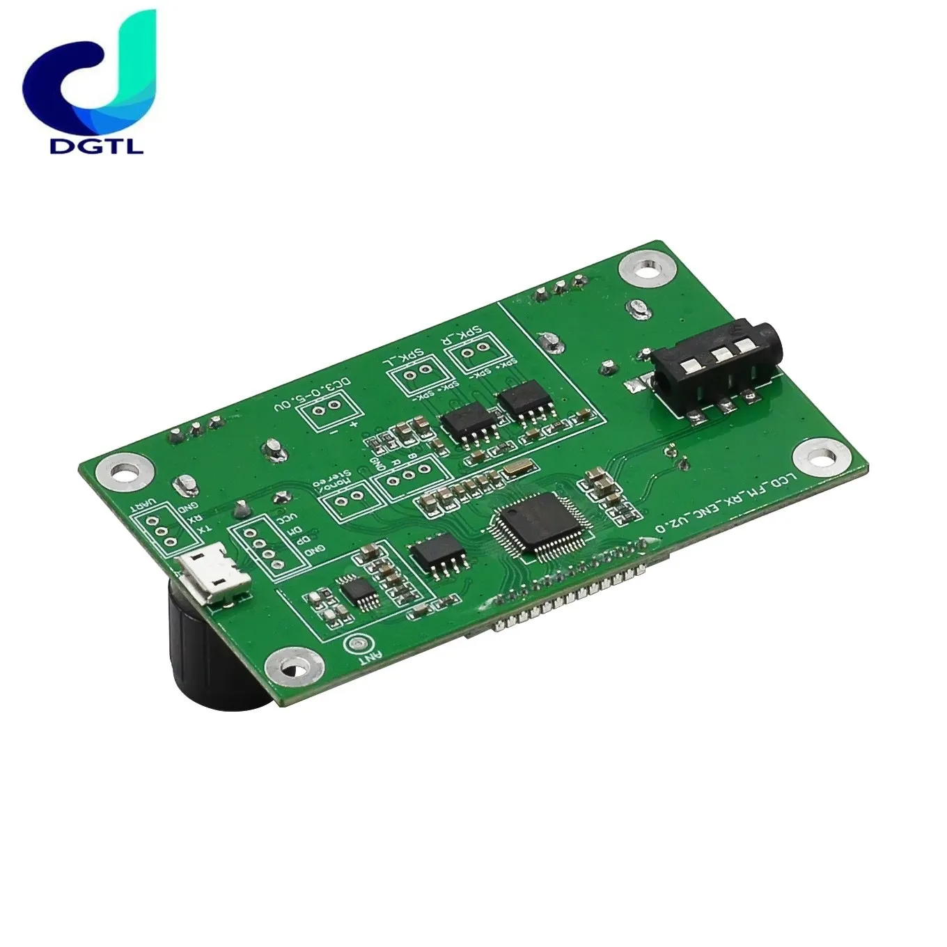 DSP PLL Digital Stereo FM Radio Receiver Module Board 87-108MHz With Serial Control Frequency Range 50Hz-18KHz Controller