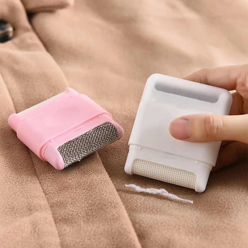 Double Head Lint Remover Manual Hair Ball Trimmer Fuzz Pellet Cut Machine Portable Epilator Sweater Clothe Shaver Laundry