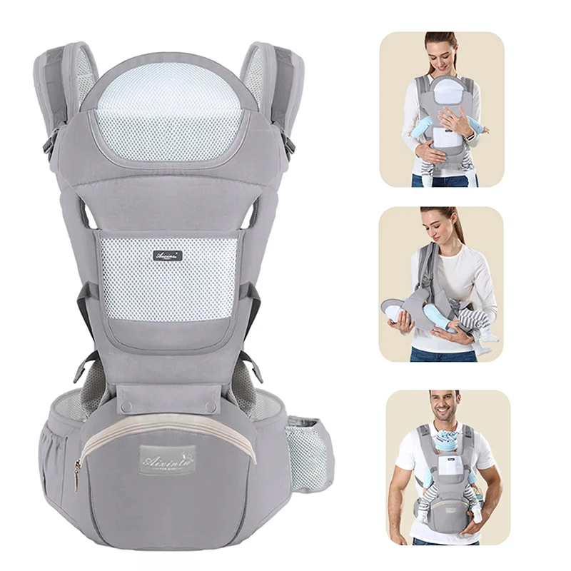 Baby Carrier Waist Stool Newborn To Toddler Lumber Support Multi-use Front and Back Kangaroo Bag Baby Carrier Hold Accessories