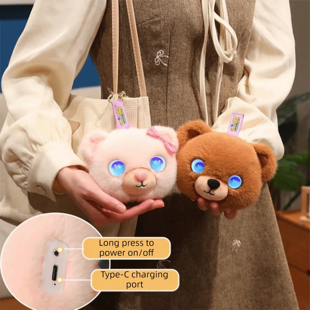 66 Languages Interactive AI Plush Companion Pendant Emotional Support Plush Interactive Talking AI Cat Plush