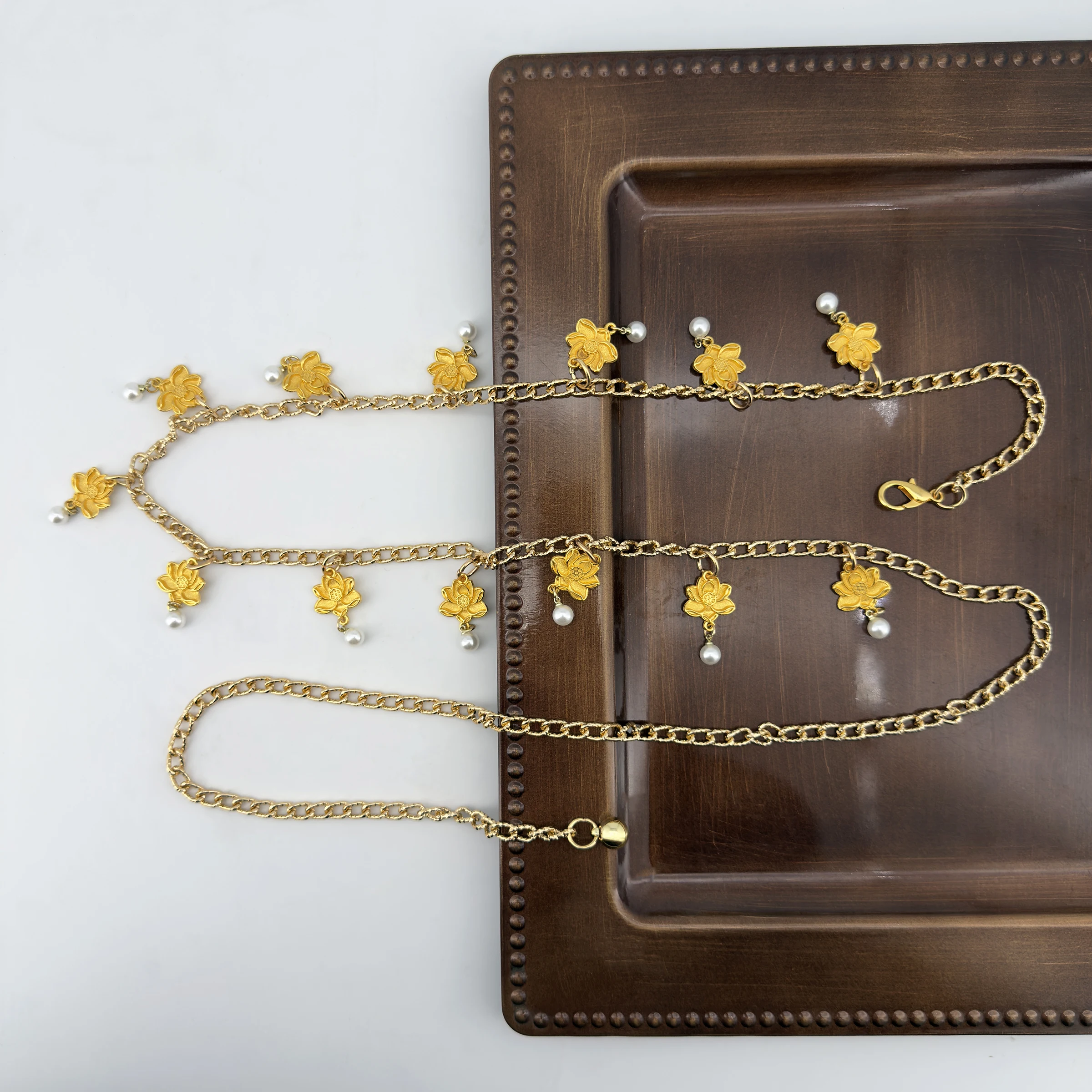 Bohemian-Stil Retro Gold Sonnenblumen-Blumen-Mode Western-Elemente Denim-Taillenaccessoires Damen Hosen- und Rock-Kette Vielseitig Einsetzbar – Detail 14