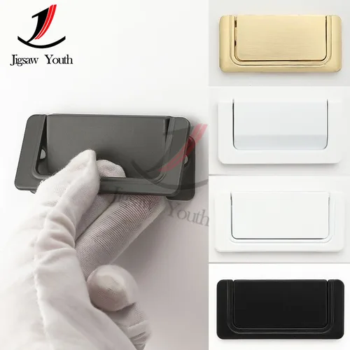 Manija de cajón oculta, tiradores plegables ocultos, muebles, armarios de aleación de aluminio, manija de armario, accesorios de Hardware